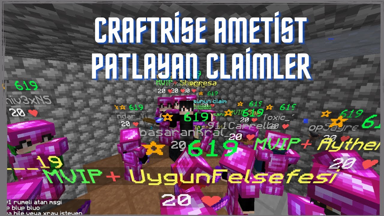 Patlayan Claimlen 100 Sp Aldık !! - Craftrise Ametist Patlayan Claimler