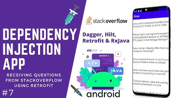 💉 Dependency Injection App - Receiving  Questions using Retrofit [Android Tutorial #7]