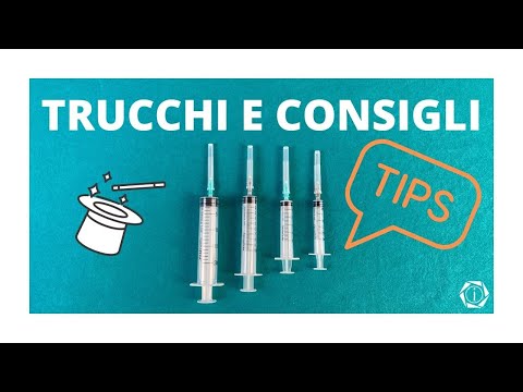 TRUCCHI E CONSIGLI SU COME USARE UNA SIRINGA | INFERMIERISTICA IN 2 M INUTI | INFERMIERI online