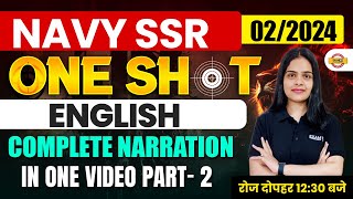 NAVY SSR 02/2024 || ONE SHOT || ENGLISH || Complete Narration In one video  || BY Preshika Ma'am