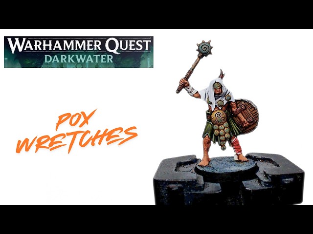 Figurine Warhammer Quest Darkwater Aigues Sombre - Guerriers Du Chaos Nurgle, Dégrappée Comme Neuve
