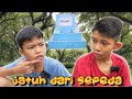 IBNU DAN TIAN JATUH DARI SEPEDA,DIKEJAR KUBURAN SUSANTI UPIN IPIN