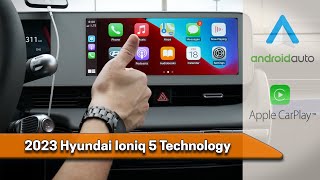 Connecting a phone to the Hyundai Ioniq 5,  plus setting up Apple CarPlay and Android Auto