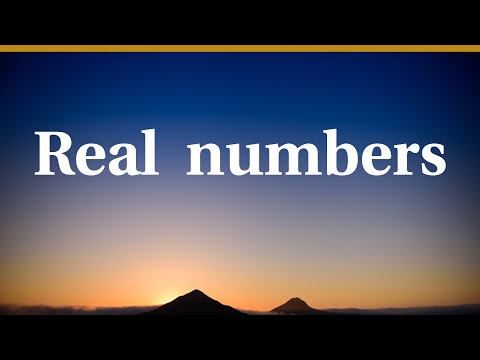 Real numbers