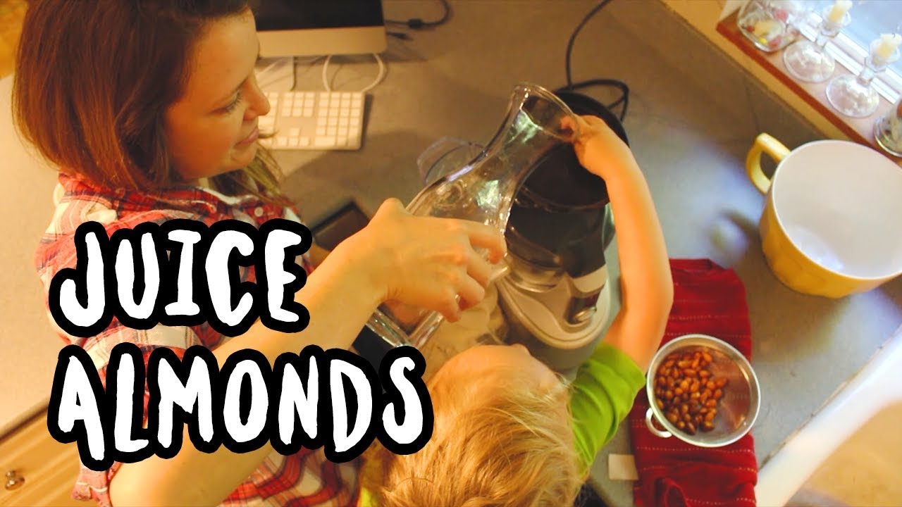 How We Juice Almonds for Almond Milk YouTube