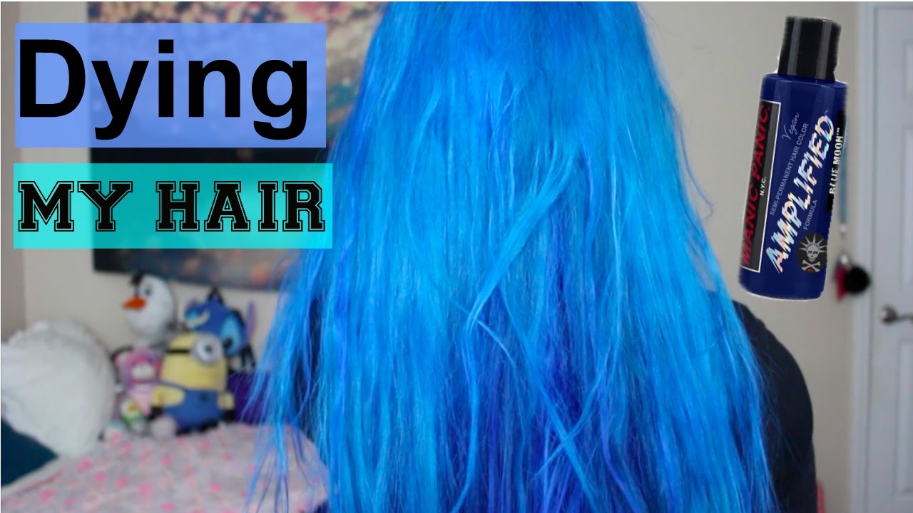 my hair but blue