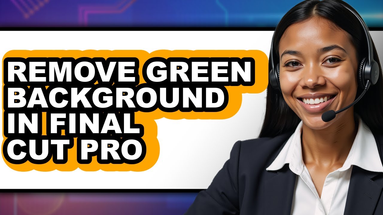 How to Remove Green Background in Final Cut Pro (easy Method)