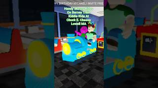 Handy Manny Rides On Barney Train Kiddie Ride At CEC Lowell, MA #roblox #chuckecheese #shorts