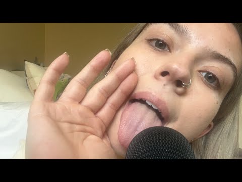 ASMR| Slow Lens Licking/ Fogging with Lotion Massage & Lotion Sounds