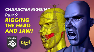 Character Rigging in Blender 9 - Rigging the Head and Jaw