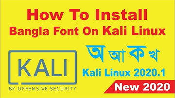 how to install bangla font in kali linux full tutorial