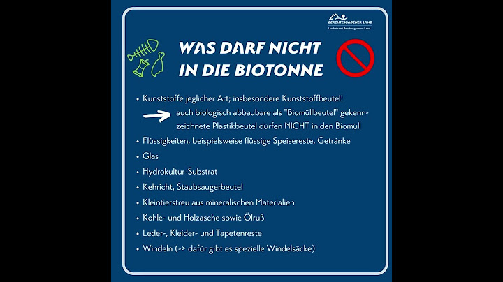 Biotonne - Was darf (nicht) hinein?