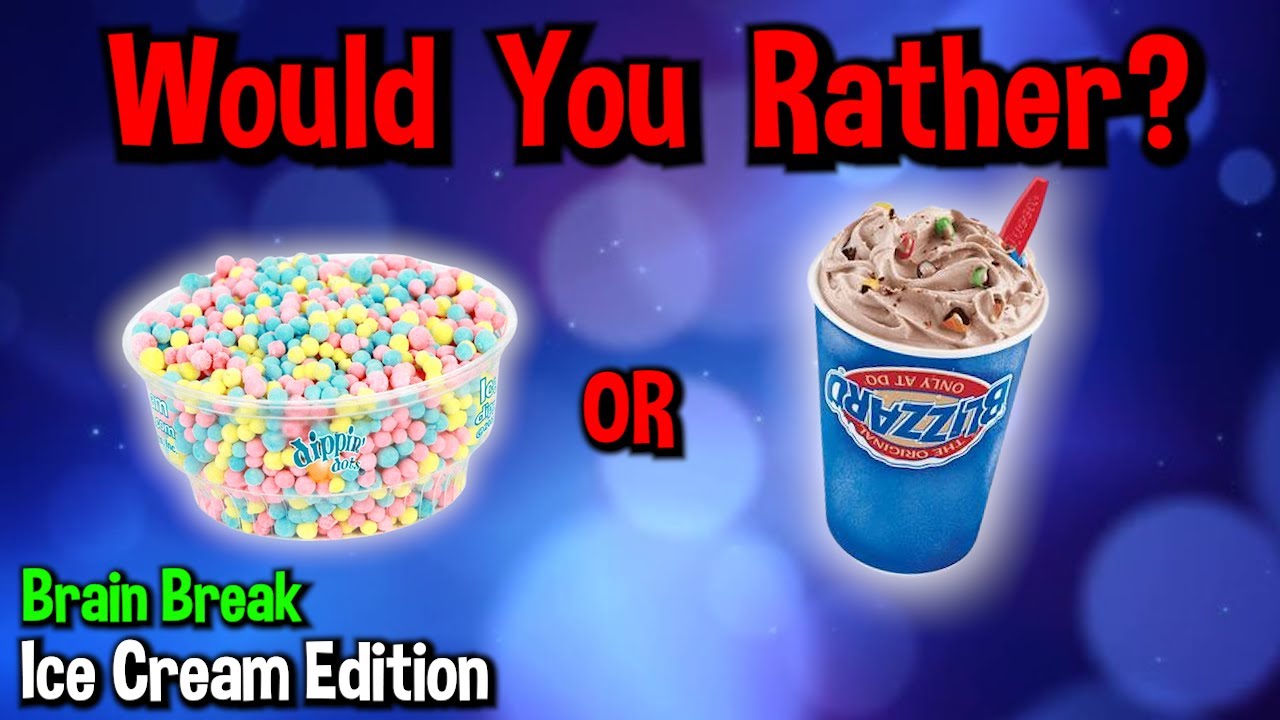 Would You Rather? Workout! (Ice Cream Edition) – At Home Family Fun Fitness Activity – Brain Break
