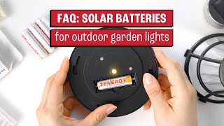 Commonly asked questions about Tenergy's Solar batteries for outdoor garden lights by Tenergy Official 1,115 views 1 year ago 11 minutes, 57 seconds