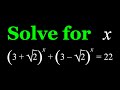 Solving a Radical Exponential Equation