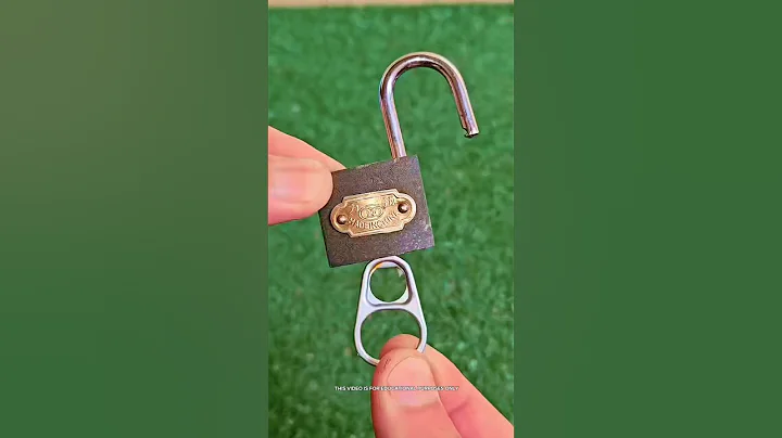 Open lock with soda can viral video 🔥 #shorts #lock #viralvideos