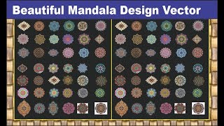 CorelDraw x7 Tutorial   How to Make  Beautiful Mandala Design Vector   With Simple Steps