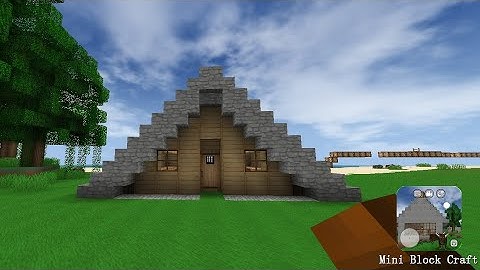 Mini block craft || How to build a simple survival house || part-15 ||