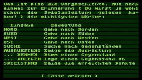 abenteuer in schottland intro for Atari 8-bit