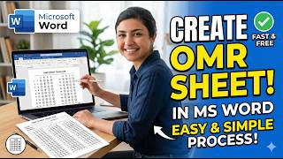 OMR sheet design in ms word #msword #word #mswordclasses #short #sorts #shortsvideo