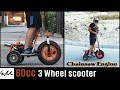 Chainsaw engine 3 wheel scooter