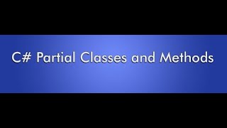 Famous Partial class & Partial method in C# Profile