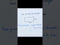 Find #area of #rectangle #maths #mathematics #shorts #areaofrectangle