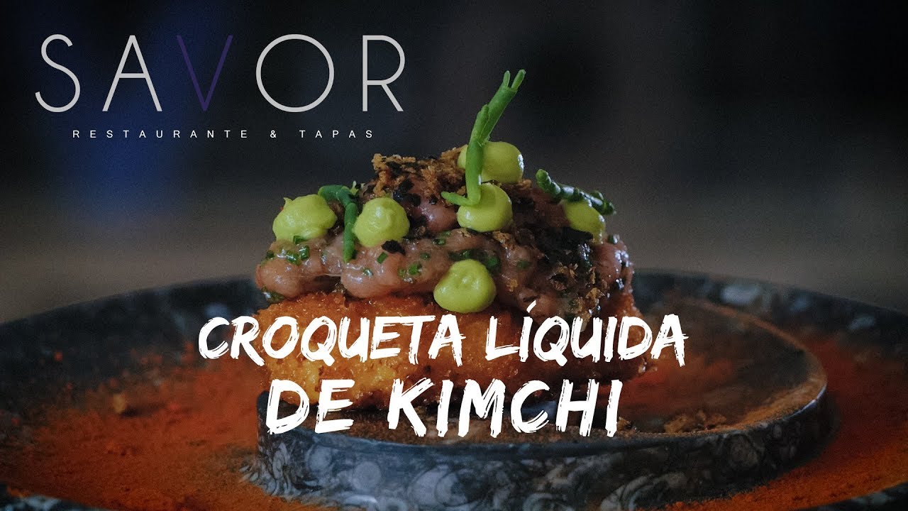Recetas con SAVOR Croqueta líquida de kimchi YouTube