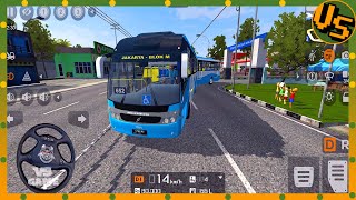 Bus Transjakarta Gandeng - Bus Simulator Indonesia Gameplay screenshot 5