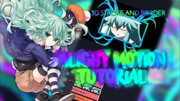 3D Stroke & Border | Alight Motion Tutorial