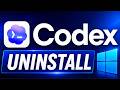 How to Uninstall OpenAI Codex App on Windows