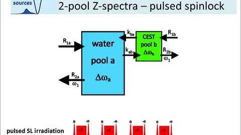 CEST-sources: 2-pool Z-spectra – pulsed spinlock