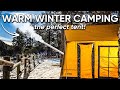 Hot Tent Camping in Snow! (THIS is the perfect tent..SO EASY!)