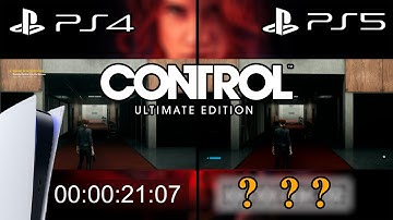 Control: Ultimate Edition PS4 vs PS5 Loading Time Comparison and Cutscene/Combat Comparison