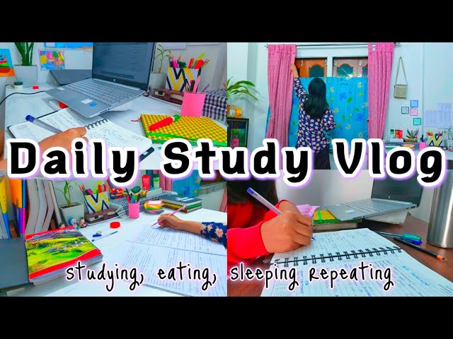 STUDY VLOG 🌿, lots of studying 📝