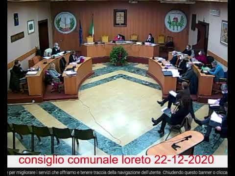 Consiglio Comunale di Loreto del 22-12-2020