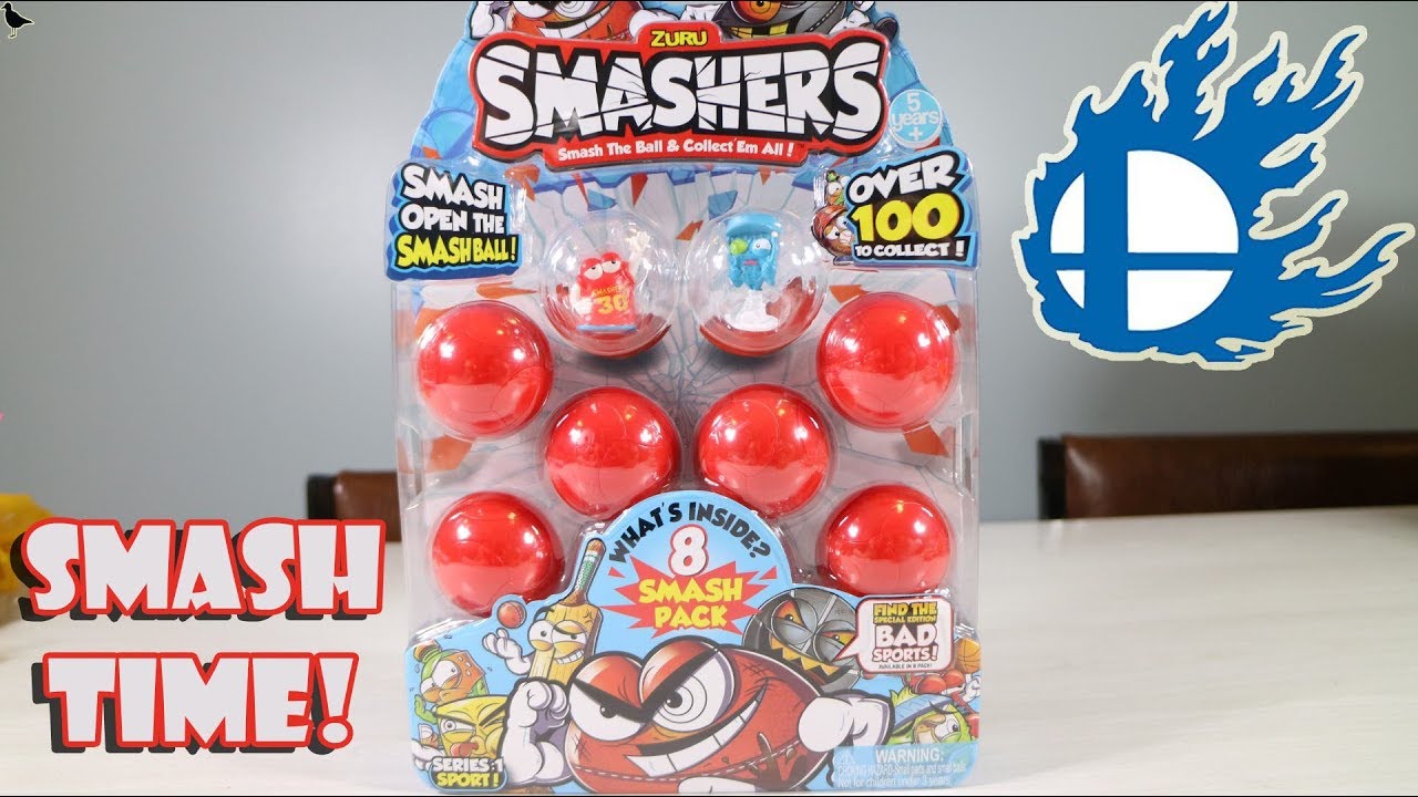 Zuru Smashers 8 Pack Opening! Series 1 Sports Fun Toy Surprises! | Birdew Reviews