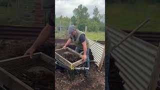 Homemade compost sieve #selfsufficiency #gardening #garden #farming