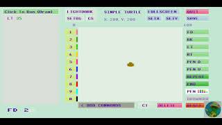 Simple Turtle Logo: Draw letter V