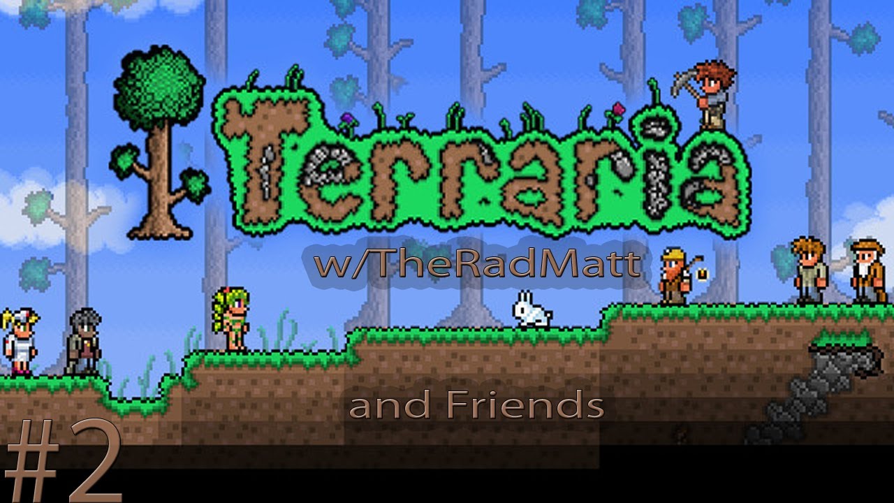 Terraria Letsplay w/TheRadMatt and Friends (Part 2Undead Vikings