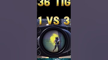 Tiger Zinda Hai 1 VS 3  #victorvsfullsquadinbgmi #pubgmobile #bgmi  #battleroyalegame #pubg #fypシ゚