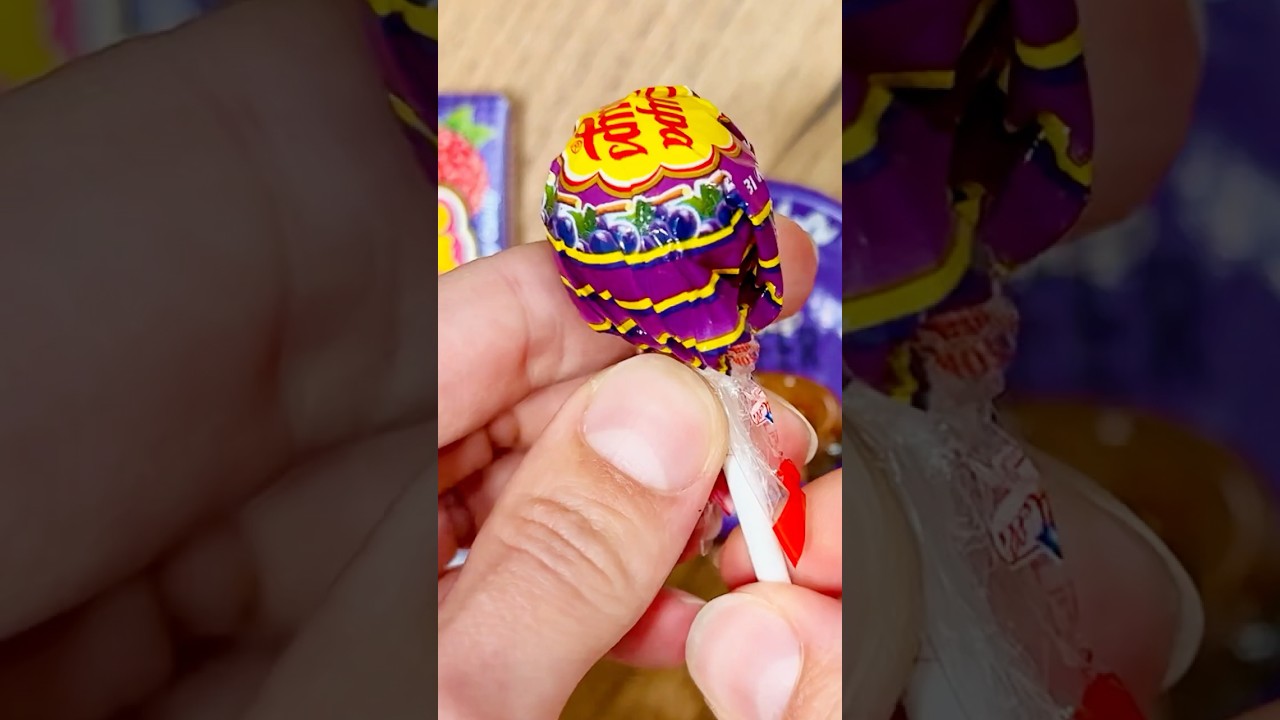 ASMR Chupa Chups Lollipop Opening 