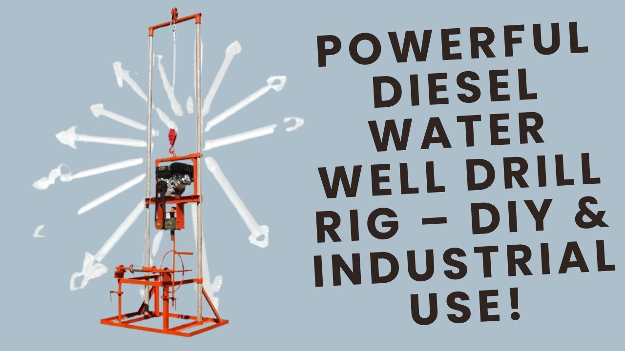 Powerful Diesel Water Well Drill Rig – DIY & Industrial Use!