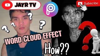 PicsArt tutorials| How to make word cloud effect in PicsArt| Typography edit| Photo Manipulation screenshot 1