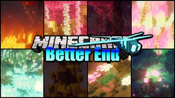 Minecraft Better End Mod - [4K] Biome Showcase with calming Music