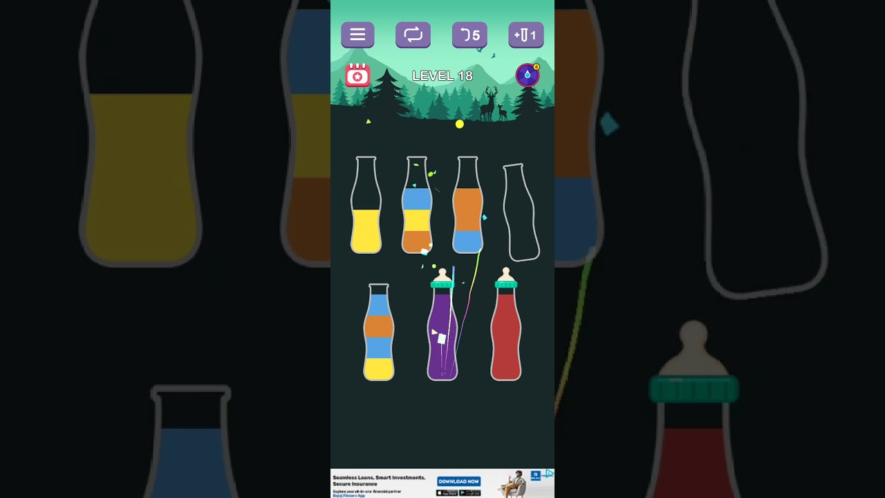 Water Bottle Sort Puzzle | Level 17 | 