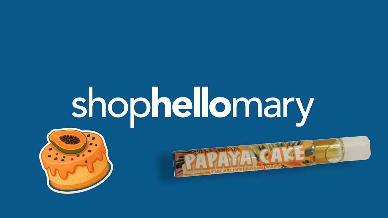 ShopHelloMary Papaya Cake Rosin Disposable Review