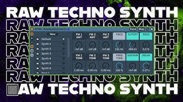 How to Make Raw Techno Synth (Free Rack) [Ableton Techno Tutorial]