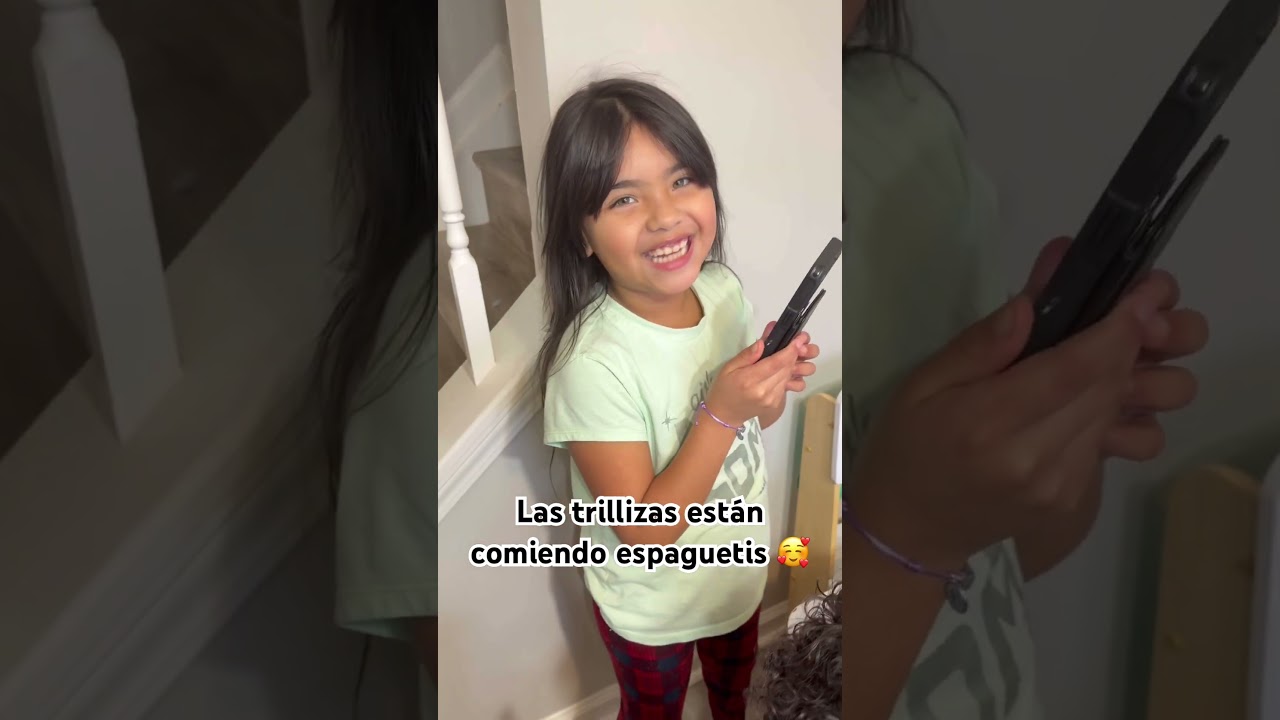 Las trillizas cenando 🥰❤️