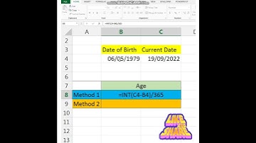 Find Age by any date in Excel #shorts #excel #exceltips #tipsandtricks #tips #viral #ytshorts